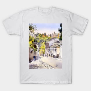 Cuesta Chapiz, Granada, Spain T-Shirt